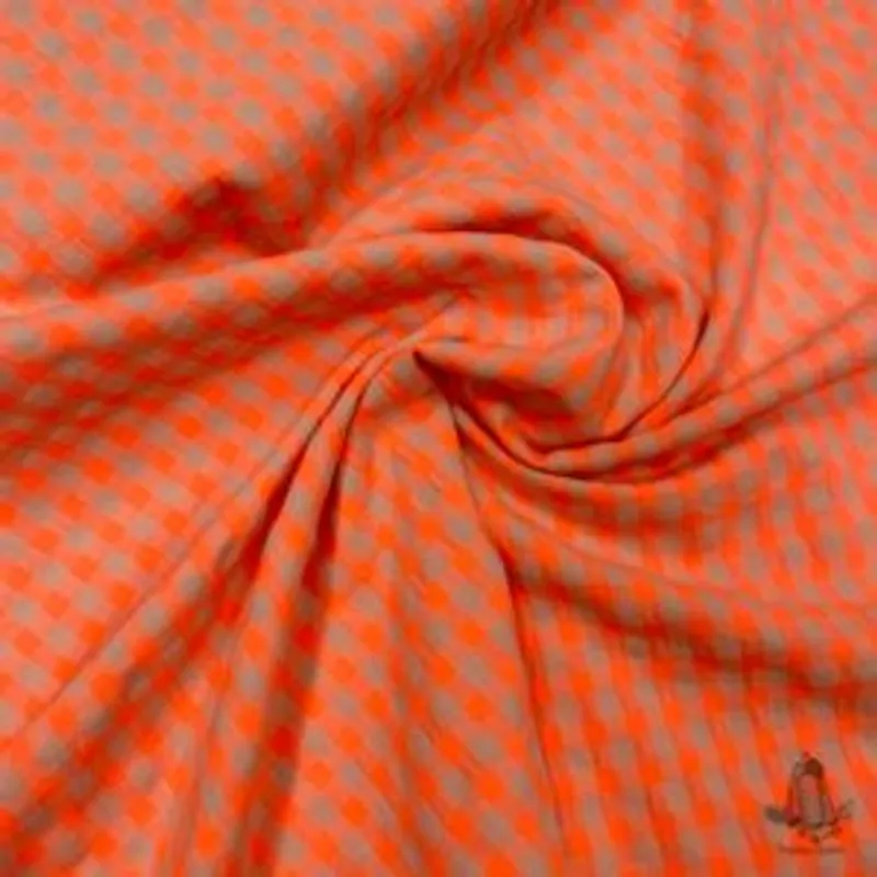 Muestra de tela Vichy Cuadros Rojo