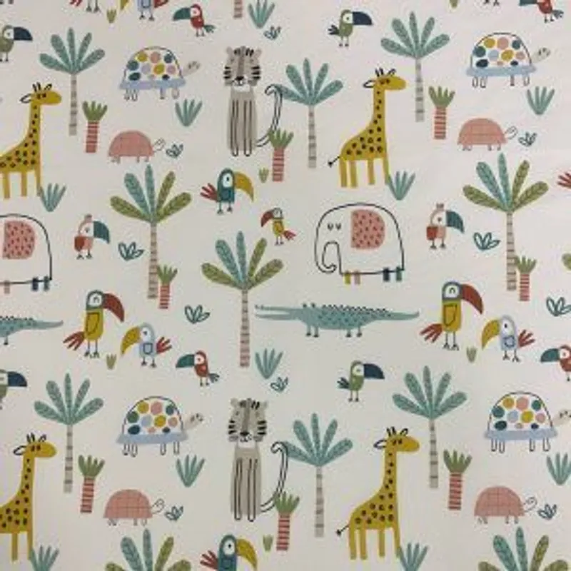 Muestra de tela Estampado Animales
