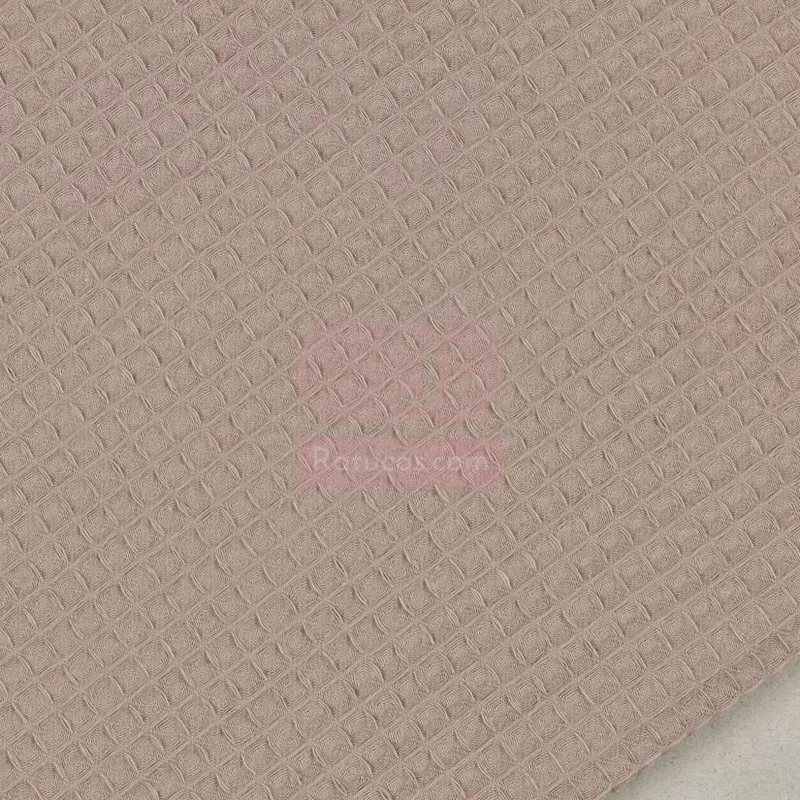 Muestra de tela Piqué Waffle Galleta