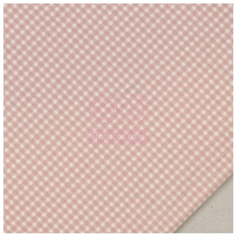 Muestra de tela Vichy 3 cm Nude